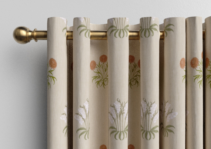 William Morris At Home Lily Flower Embroidery, Nettle - Made to Measure Curtains - Image 12